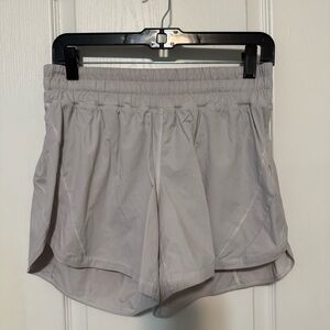 Lululemon Light Gray Drawstring Shorts Size 10
